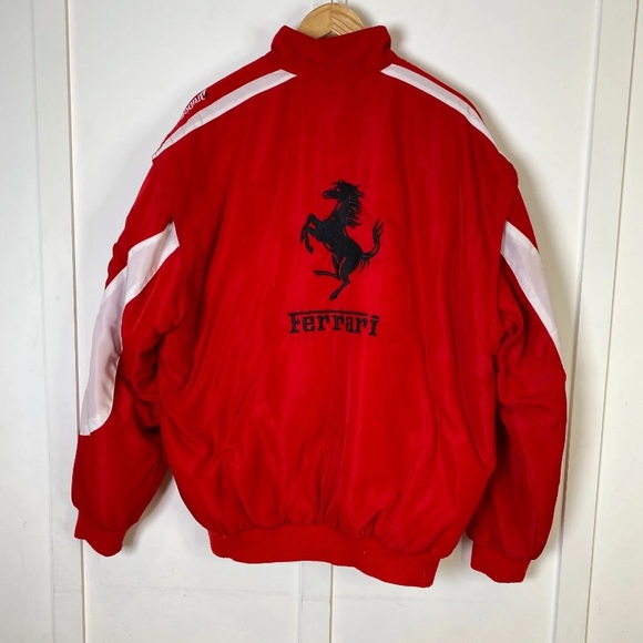 Ferrari Schumacher F1 Racing Jacket Full Zip 1996 Official Licence Red Size 2XL - Picture 13 of 15